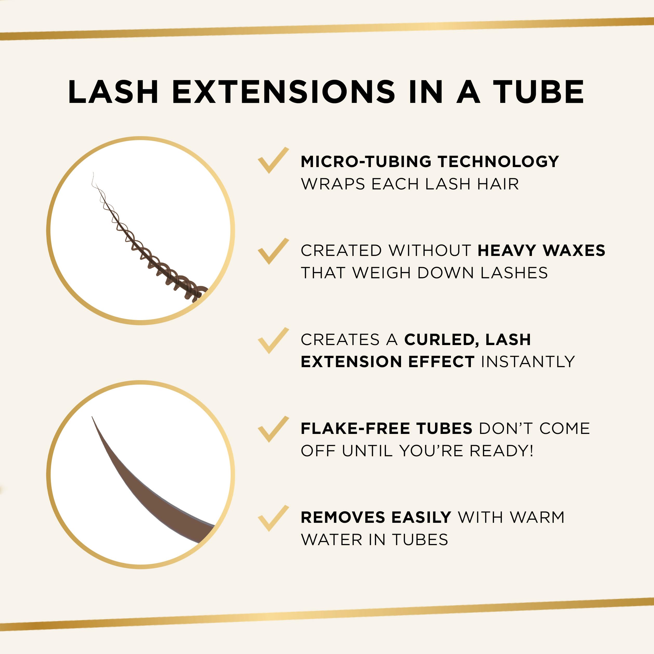 tarte tartelette XL tubing mascara – Lash Extensions in a Tube with Peptide, Extra-Bold Buildable Lifted Length & Volume, Smudge-Proof Longwear, Easy-to-Remove, Vegan & Cruelty-Free