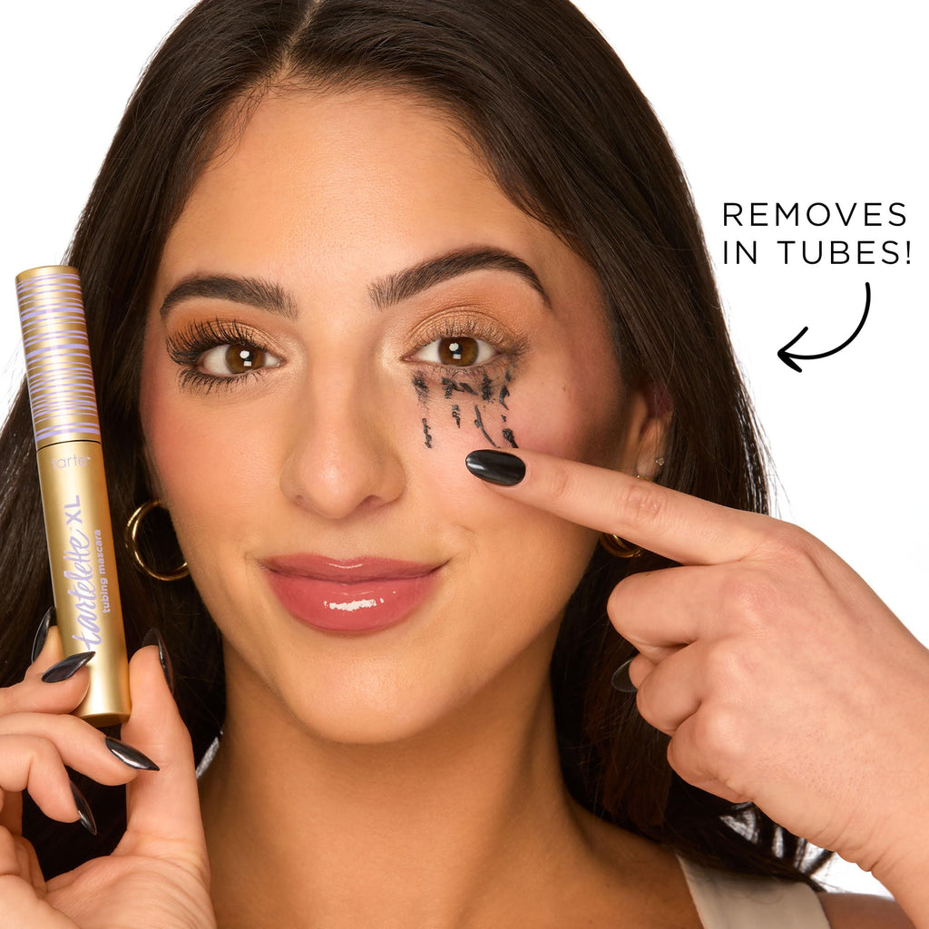 tarte tartelette XL tubing mascara – Lash Extensions in a Tube with Peptide, Extra-Bold Buildable Lifted Length & Volume, Smudge-Proof Longwear, Easy-to-Remove, Vegan & Cruelty-Free